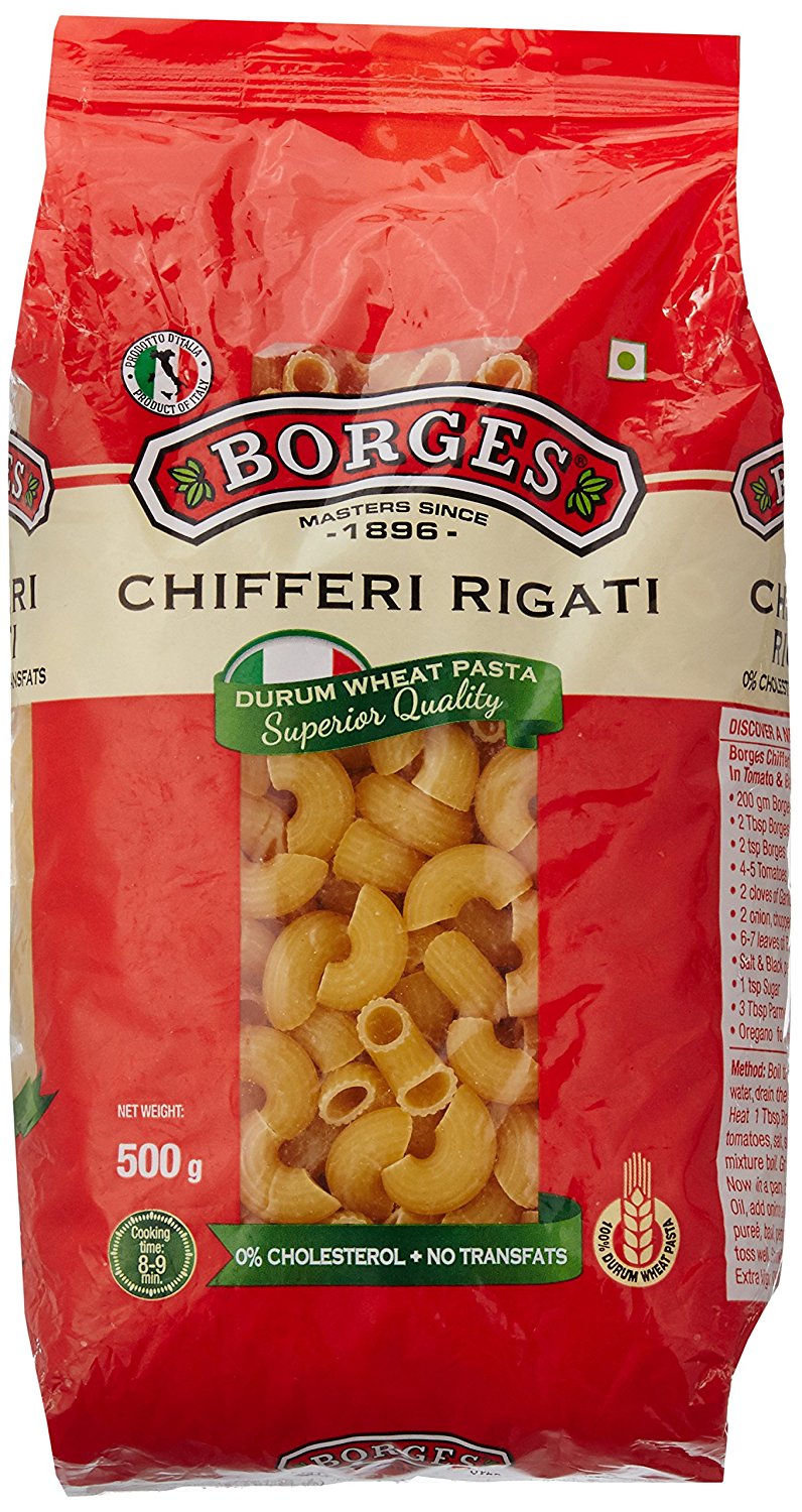 Amazon: Borges Chifferi Rigati Pasta, 500g at Rs 99 Only