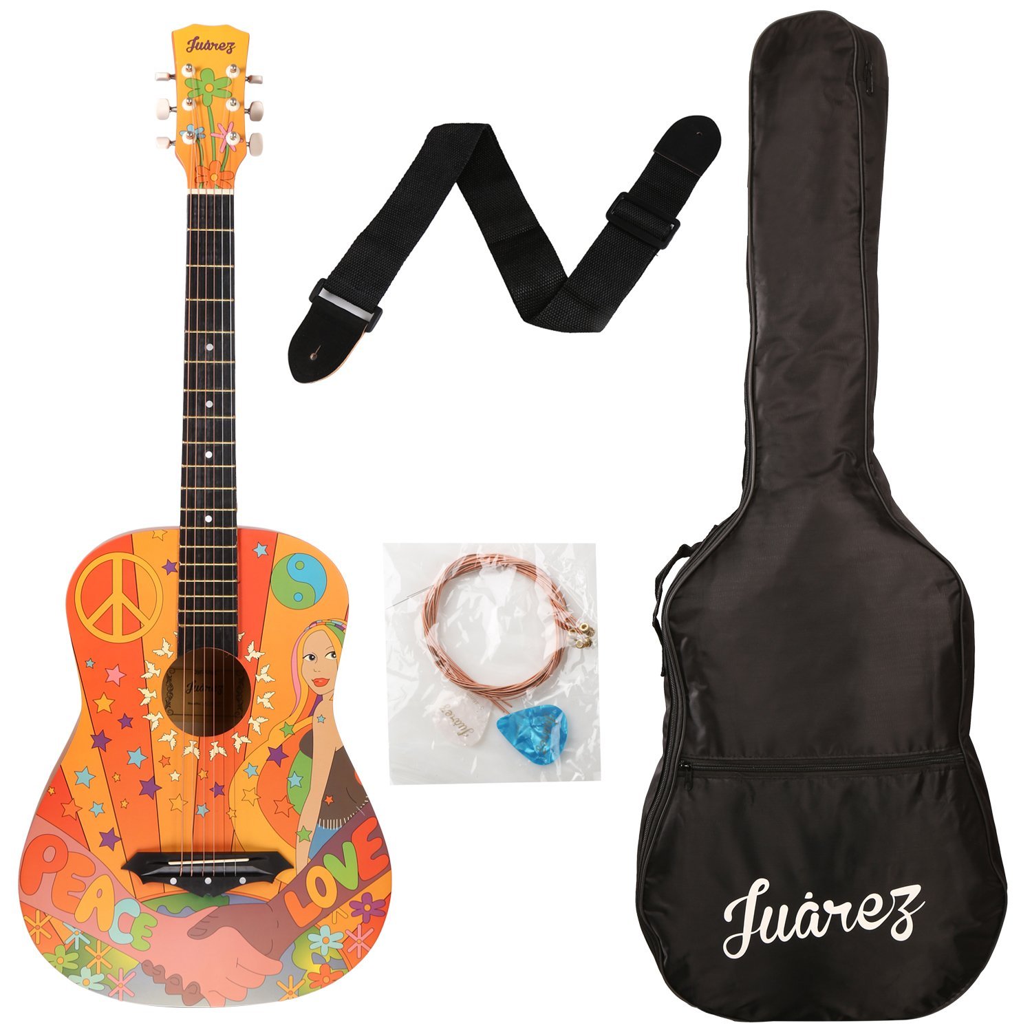 Amazon: Juarez Acoustic Guitar, 38 Inch Cutaway at Rs 2990