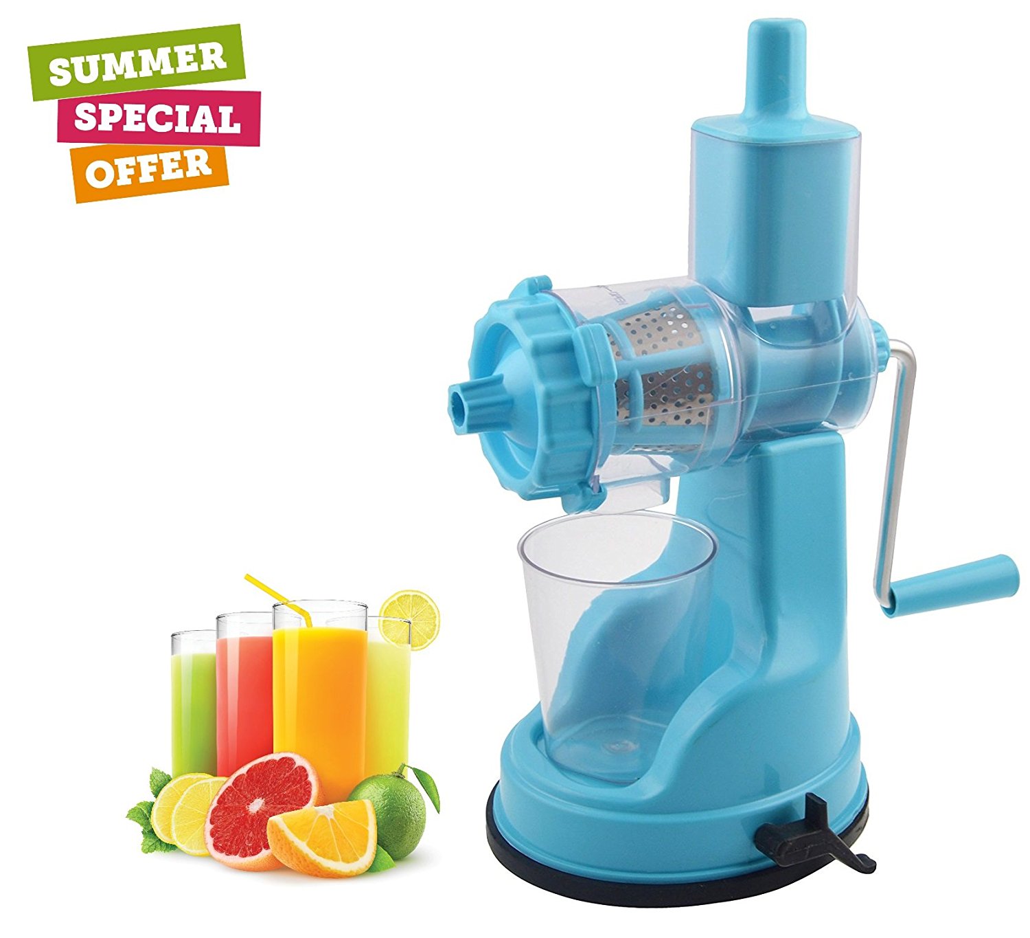 Amazon: Buy Floraware Plastic Fruit and Vegetable Juicer, Blue (Ipl_Blue) at Rs 278 only