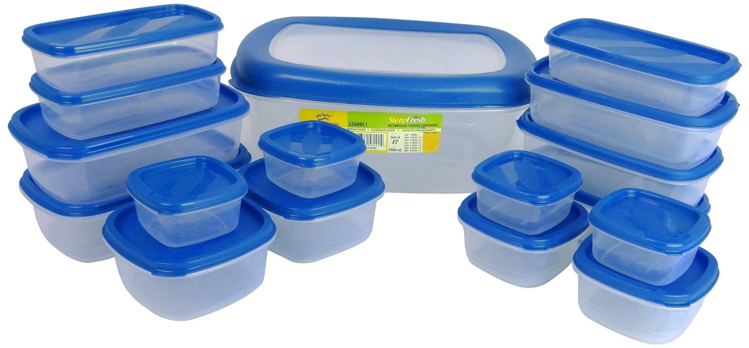 Amazon: Princeware SF Packing Container, 17-Pieces, Blue At Rs.269 Only
