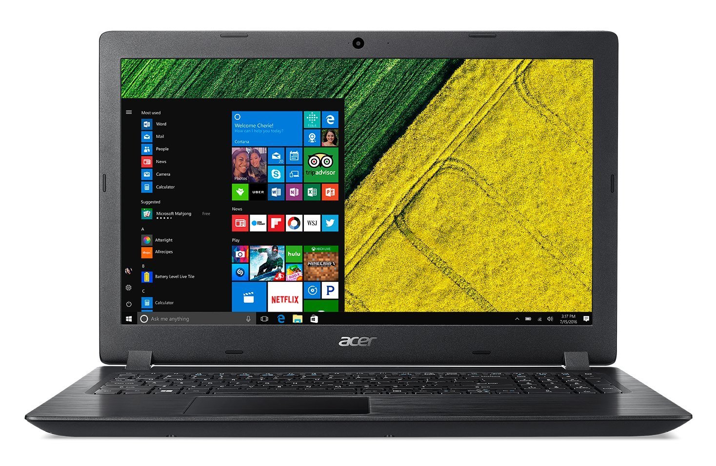 Acer Aspire 3 A315-51-356P UN.GNPSI.001 15.6-inch Laptop (Core i3-6006U/4GB/1TB/Windows 10/Integrated Graphics), Obsidian Black at Rs 25,990