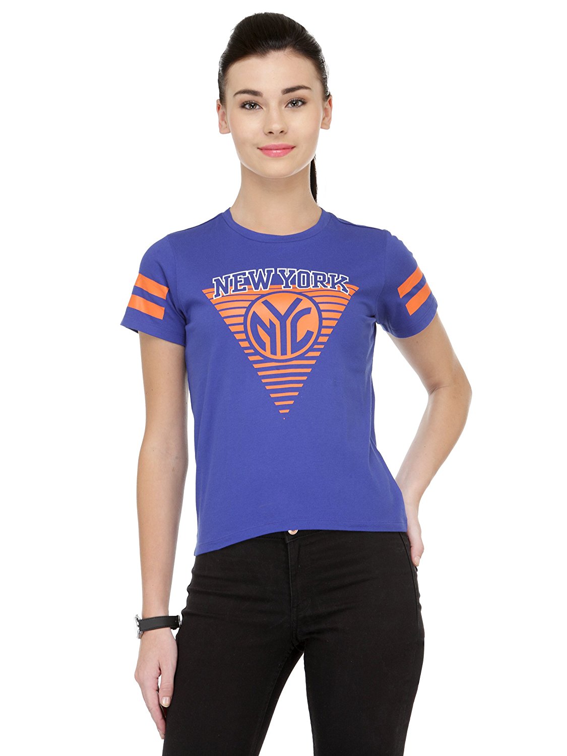 Amazon: Unshackled Women’s Solid T-Shirt at Rs 199