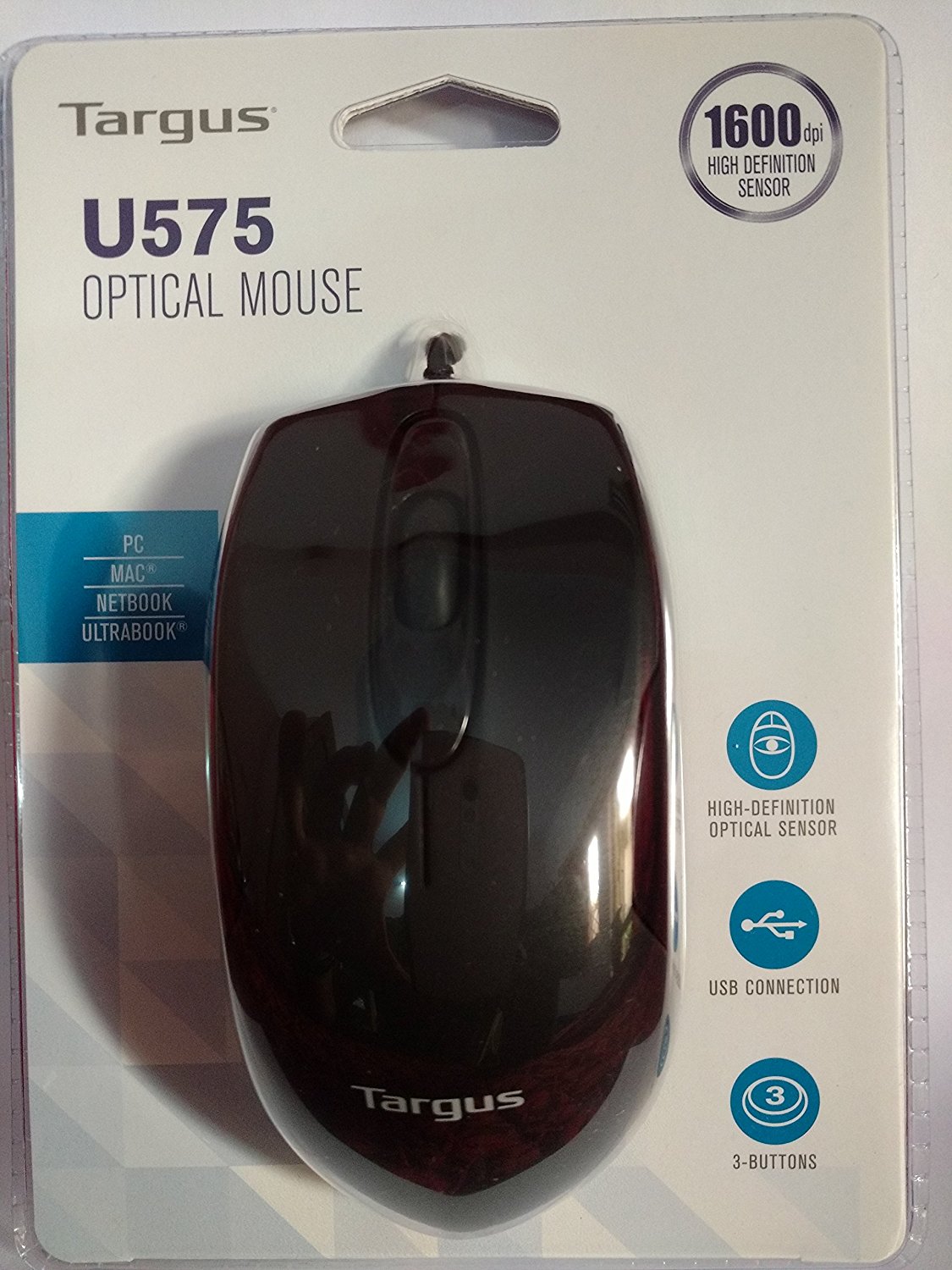 Amazon: Buy Targus AMU575AP-70 Optical Mouse, Black at Rs 199 only
