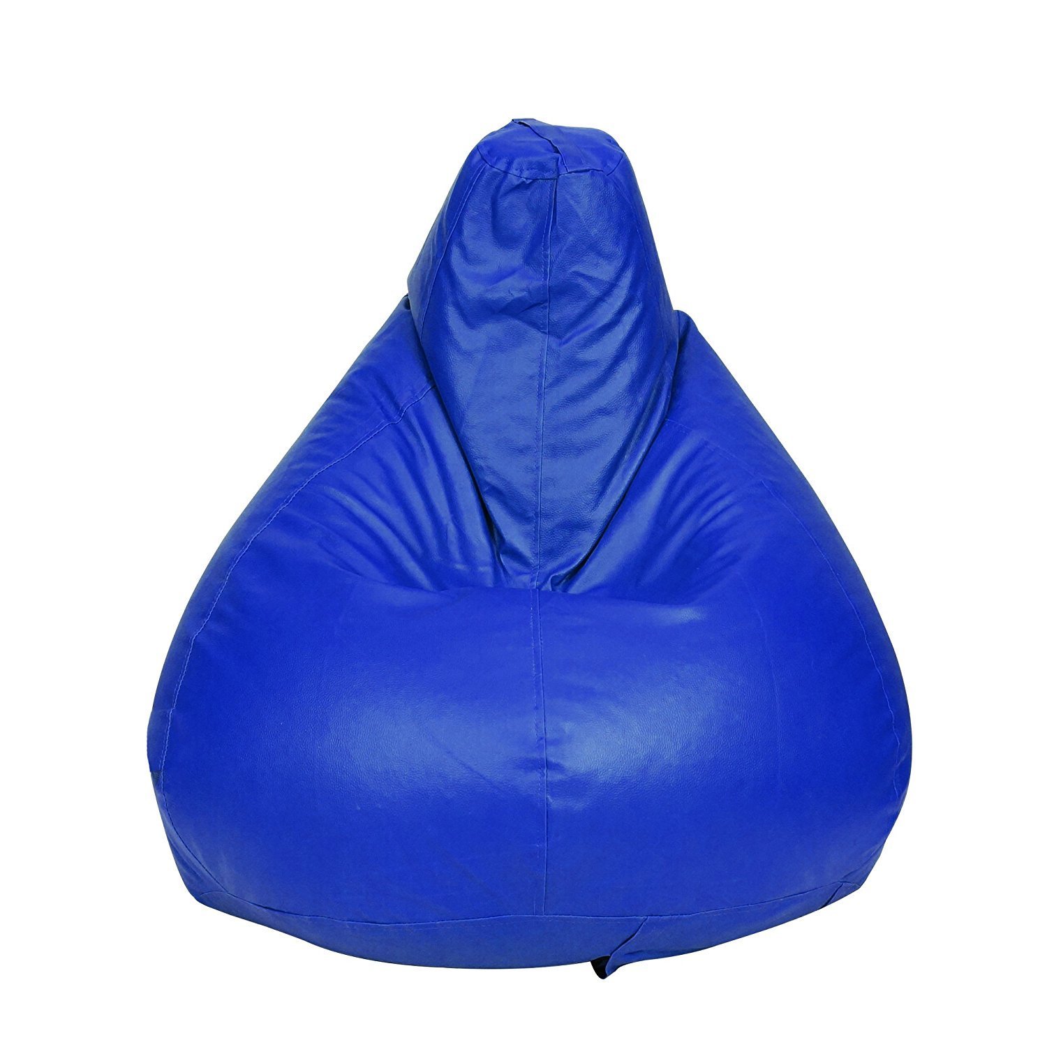 Buy Story@Home XL Leatherite Single Seating Tear Drop Bean Bag Chair Cover Without Filler, Blue for Rs 297 only