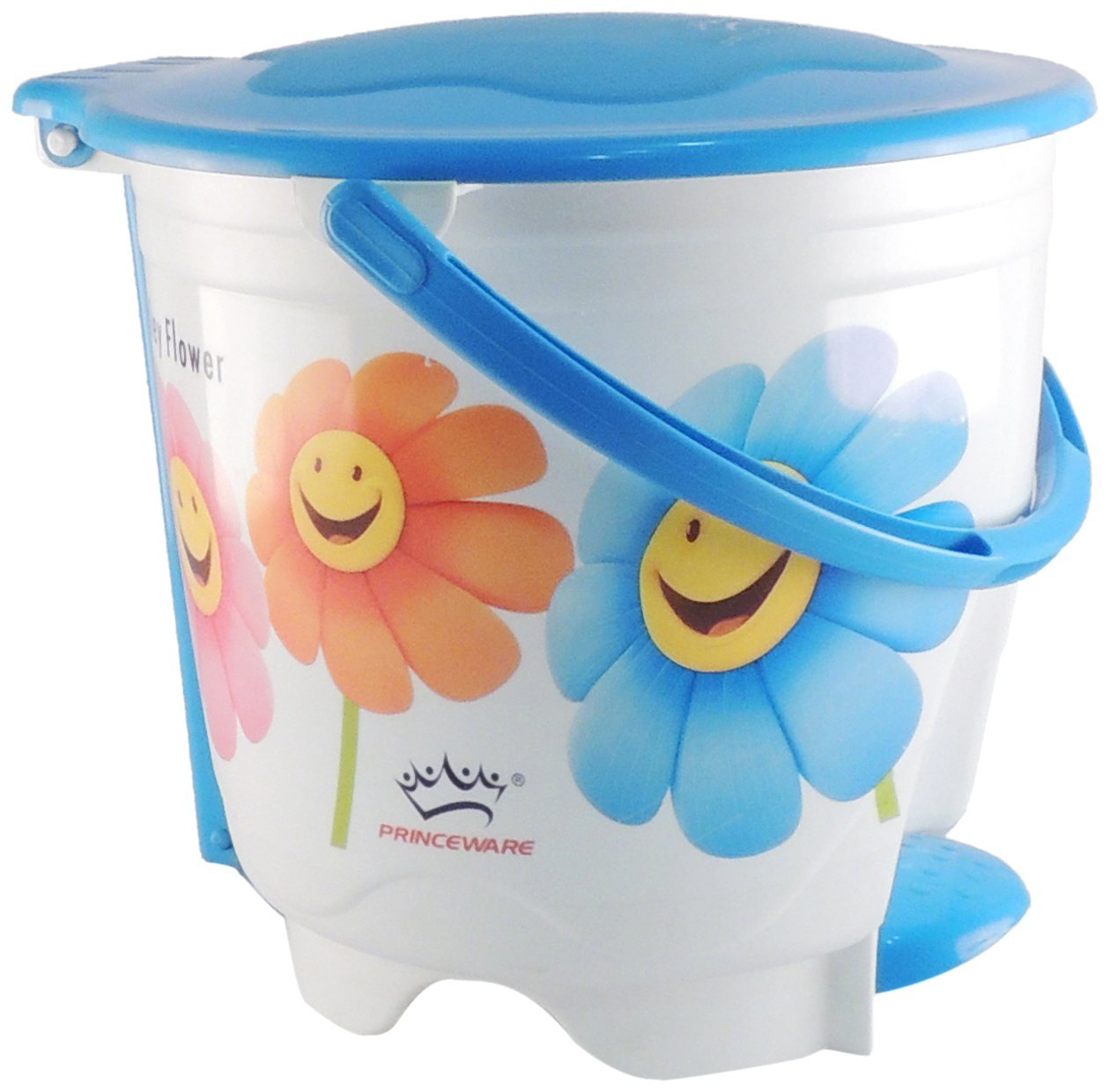 Buy Princeware 4419-P Printed Wave Round Small Garbage Bucket for Rs 219 only