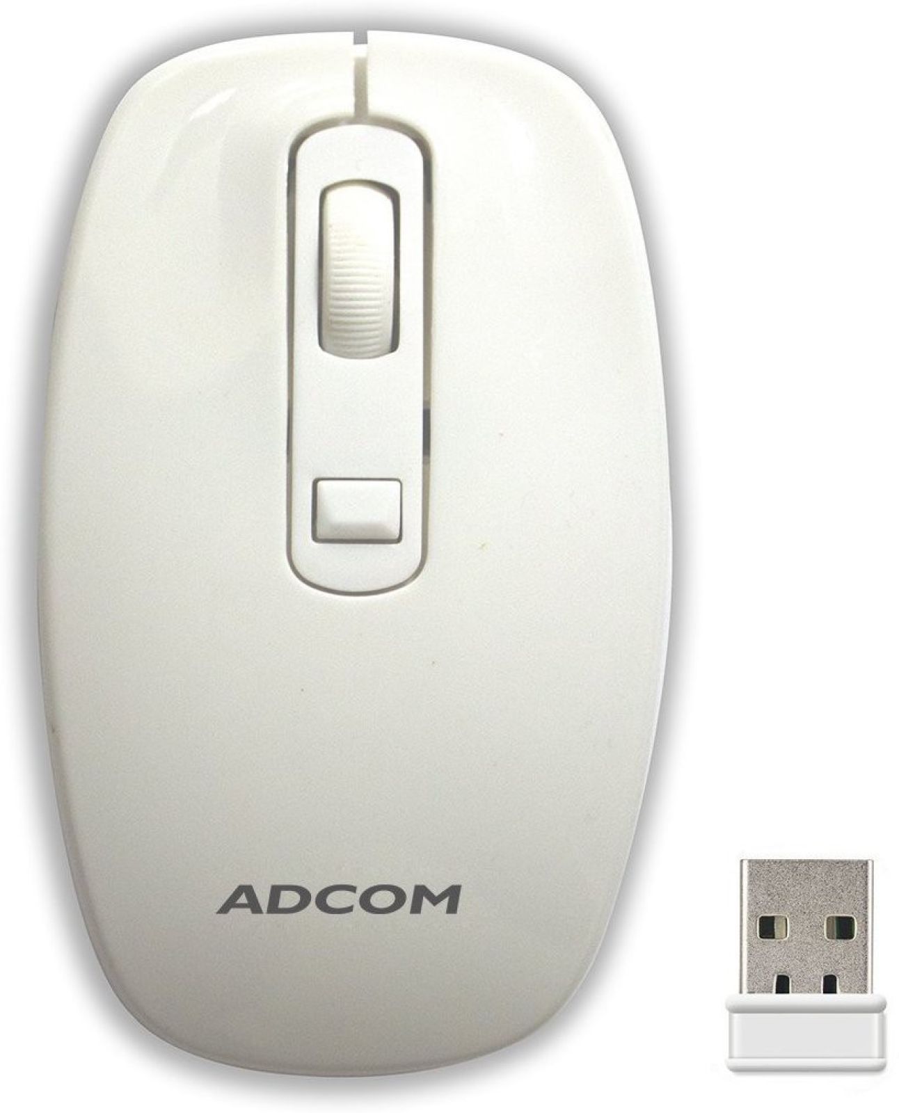 Adcom Wireless M-006 Wireless Optical Mouse (USB, White) at Rs 246 only