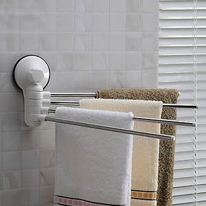 Goank Bathroom 4 Swing Arm Stainless Steel Towel Bar at Rs 49 Only